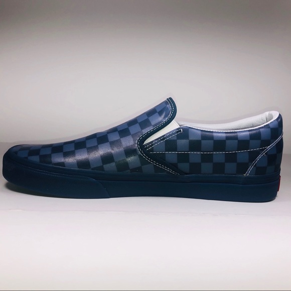 Vans Translucent Rubber Blue Checkerboard Sneakers - Picture 4 of 9